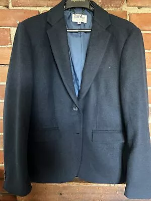 Quba Sails - Navy Blue Blazer /jacket Size 18 Wool Mix • £19.99