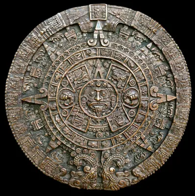 Aztec Mayan Maya Calendar Relief Sculpture Carving 13  Replica Reproduction • $59