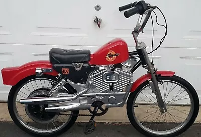 Vintage Harley Davidson Muscle Bicycle 20  Red Sportster • $535