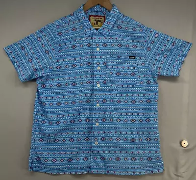 Cinch Western Button Shirt Mens MEDIUM - Aztec-Southwestern- Short Sleeve-Casual • $24.86