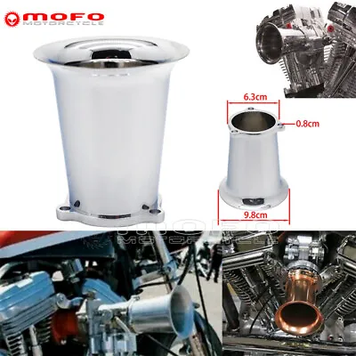 Chrome Billet Air Cleaner Velocity Stack CV Carb Carburetor For Harley Chopper • $16.55