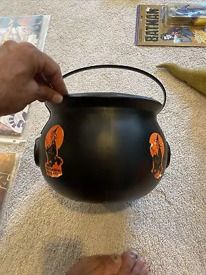 Union Products Witch Kettle With Stickers Cauldron Blow Mold Halloween 1987 • $60