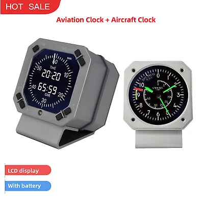 Simplayer FCS-35000 BOEING 737NG Aviation Clock + FCS-LAB-M Aircraft Clock • $301.41