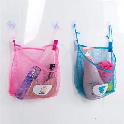 £2.65 • Buy Baby Bath Toy Storage Net Suction Cup Bag Mesh Shower Bathroom Organiser J