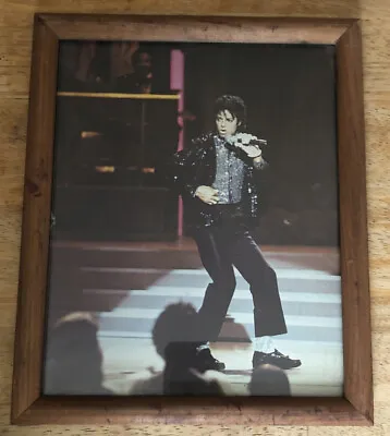 Vintage Framed Michael Jackson Carnival Prize Picture PLEASE READ DESCRIPTION • $10