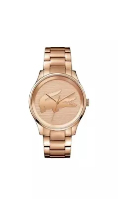 Lacoste Ladies Victoria Rose Gold Plated Bracelet Watch • £54.99