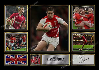 Shane Williams Signed Rugby Wales Rugby Union Memorabilia A4 Photo Print • £8.69