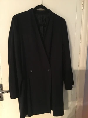 £3.99 • Buy Zara Basic Fully Lined Navy Blue Swing Coat. EUR M