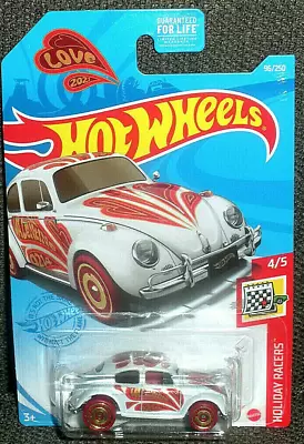 2021 Hot Wheels Volkswagen Beetle 4/5 Holiday Racer  96/250 Diecast • $7.99