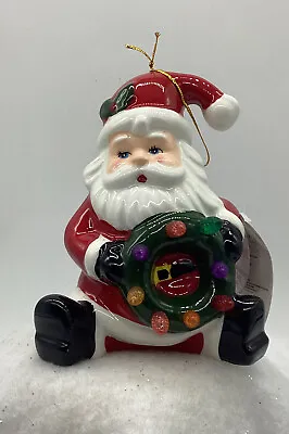 Nantucket Dist. Vintage Ceramic Lighted Christmas Figurine Santa New • $19.99