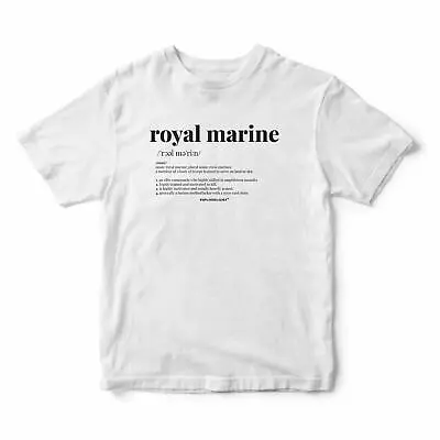 HM Armed Navy Forces Commando Royal Marines Definition Royal Marine - T-Shirt • $25.25