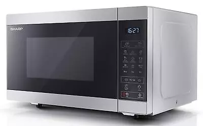 Sharp YC-MG252AU-S Silver 25L 900W Microwave With 1000W Grill And Touch Control • £119.99