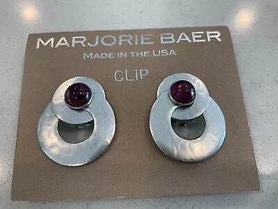 Vintage Marjorie Baer Signed Clip On Earring  Excellent Condition • $9.99