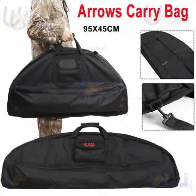 Compound Shoulder Bow Bag Canvas Hunting Bag Archery Case Arrow Carry Backpack • $34.25