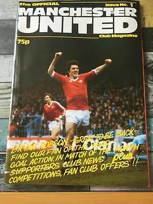The Official Manchester United Club Magazine # 1 1983  FIRST ISSUE • £7