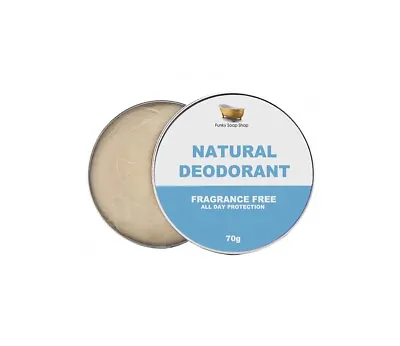 100% Natural Deodorant Fragrance Free  1 Tub Of 70g • £9.10