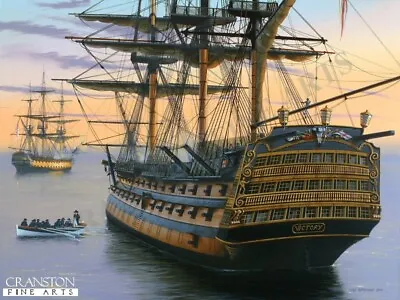 Lord Horatio Nelson HMS Victory Battle Of Trafalgar Naval Art Print Ltd Ed Large • £200