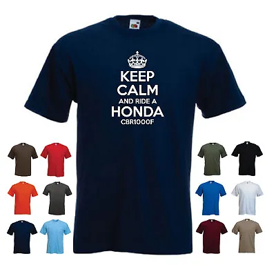 'Keep Calm And Ride A Honda CBR1000F' Men's Motorbike Motorcycle Funny T-shirt • £11.69