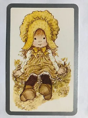 $2.50 • Buy Sarah Kay Bonnet Girl Young Lady In Garden Vintage Retro Art Swap Playing Card