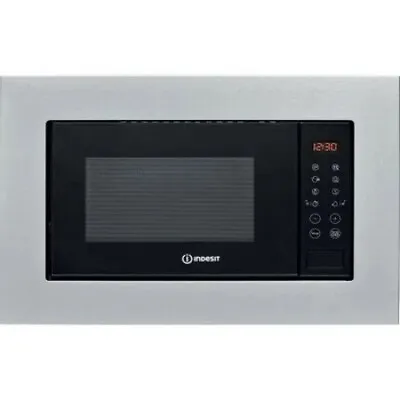 BRAND NEW Indesit MWI120GX - Built-in 20L Integrated Microwave & Grill - St/St • £129.99
