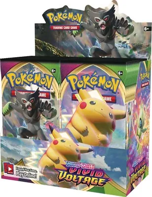 $149.99 • Buy Pokemon Sword & Shield Vivid Voltage Booster Box Factory Sealed 36 Packs