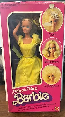 Magic Curl Barbie 1981 #3856 • $85