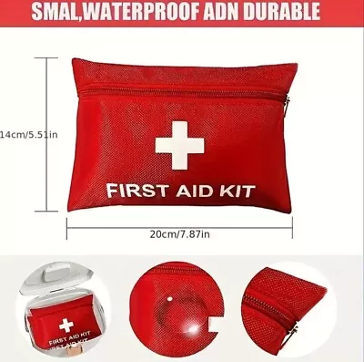 Portable First Aid Medical Kit Travel Outdoor Camping Empty Mini Medicine Bag • £3.89