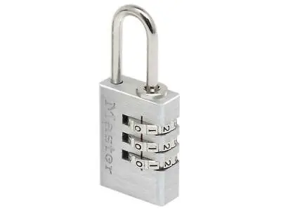 Master Lock Aluminium 20Mm 3-Digit Combination Padlock MLK7620 • £9.92