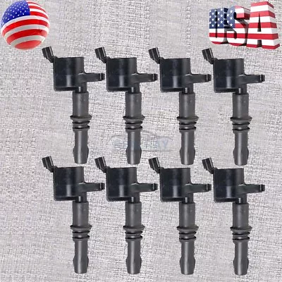 8 X New For Ford Fits Motorcraft F-150 5.4L 3V DG-511 Ignition Coil Black Boots • $86.95