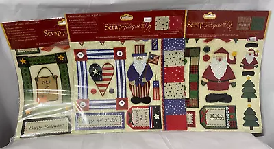 My Minds Eye Scrap-plique 3 Scrapbook Page Kits Halloween Christmas 4th Of July • $14.99