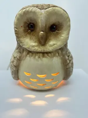 Vintage Barn Owl Table Lamp Night Light Ceramic Retro Mid Century Modern • $44.99