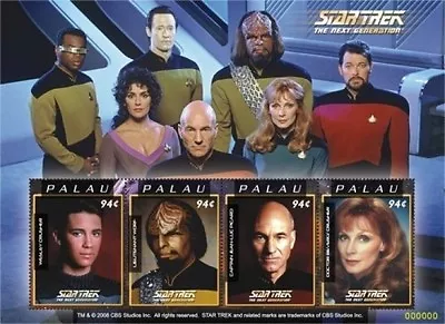 Palau 2008 - Star Trek - Sheet Of 4 Stamps - Scott #946 - MNH • $5.65