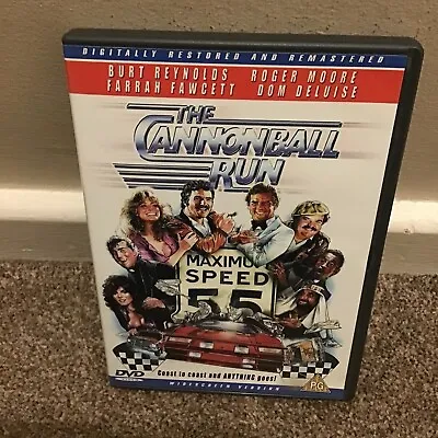 The Cannonball Run Dvd - Burt Reynolds - Roger Moore - Farrah Fawcett • £2.50