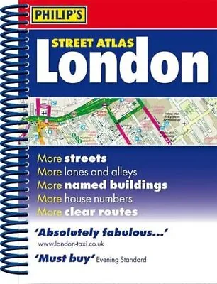 Philip's Street Atlas London: Pocket Spiral By Philip's Maps Spiral Bound Book • £4.60