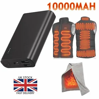 £19.99 • Buy Power Bank For Electric Heated Vest Jacket Body Warmer Usb 5v 2a Battery Pack Uk