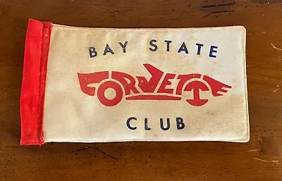 Vintage Corvette Club Bay State Massachusetts Flag Banner Antenna Topper • $24.99