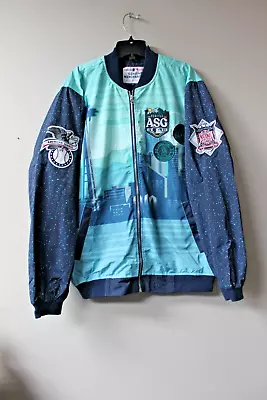 New MLB Seattle Mariners 2023 ALL STAR GAME Embroidery Zip Up Poly Jacket Men L • $69.99