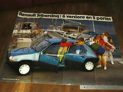 Renault 5 GTL Super Five R5 RNUR Large Poster  • $106.69