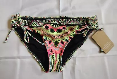 Hobie Side Tie Hipster Bikini Bottom. Geometric. Large Nwt • $15