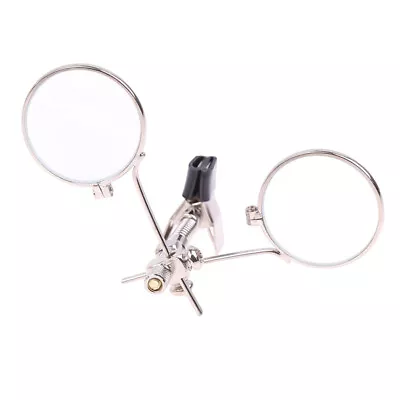 5X Double Lenses Magnifying Glass Clip Diameter 25mm MINI Monocular Magnifier Nm • £5.59