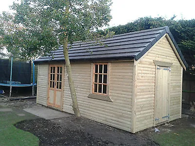 4X2 Workshop Shed Tiled Roof All Sizes UK AVAILAVBLE • £4615