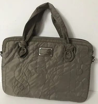 Marc By Marc Jacobs Grey Messenger Logo Quilted Laptop Bag 15 X 11 X 2 NO STRAP • $39.99