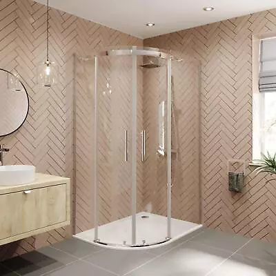 1200 X 900mm LH Offset Quadrant Shower Enclosure Frameless 8mm Safety Glass • £299.96