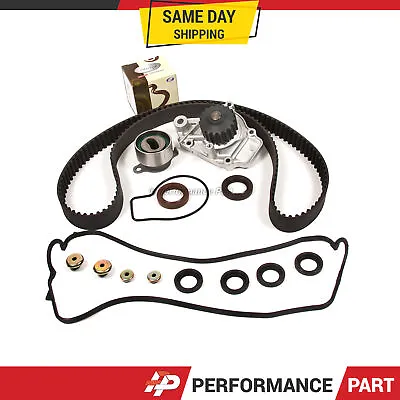 Timing Belt Kit Valve Cover Water Pump Fit 88-91 Honda Civic CRX 1.6L SOHC D16A6 • $70.99