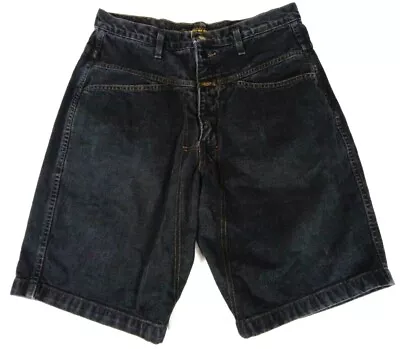 $49.99 • Buy #384 Vintage Marithe Francois Girbaud Black Denim Shorts Mens 32