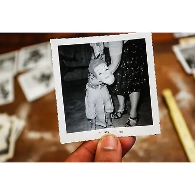 1950s Dog Pet Puppy In A Party Halloween Mask Vintage Original Snapshot Photo • $3.42