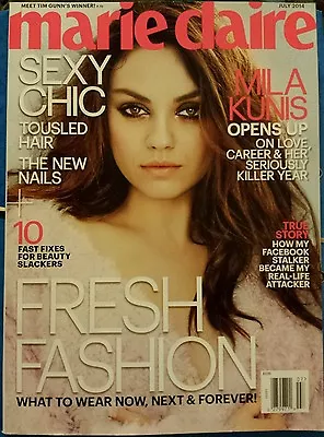 Marie Claire Mila Kunis 10 Fast Fixes Beauty New Nails July 2014 FREE SHIPPING • $14.97