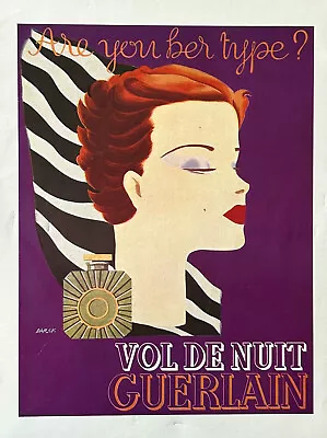 1938 Guerlain Ad Vol De Nuit  Are You Her Type  • $15.95