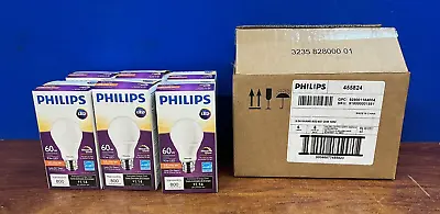 (6) Philips 455824 LED Dimmable A19 Light Bulb EyeComfort 800 Lumen 9.5w • $26.99