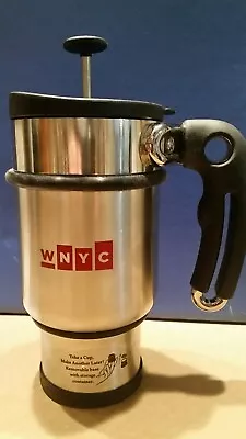 $119.99 • Buy WNYC Public Radio Planetary Designs Double Shot French Press Travel Coffee Mug